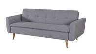 Gray Moveable Convertible Sofa Bed / Home Decoration Lightweight Sofa Bed